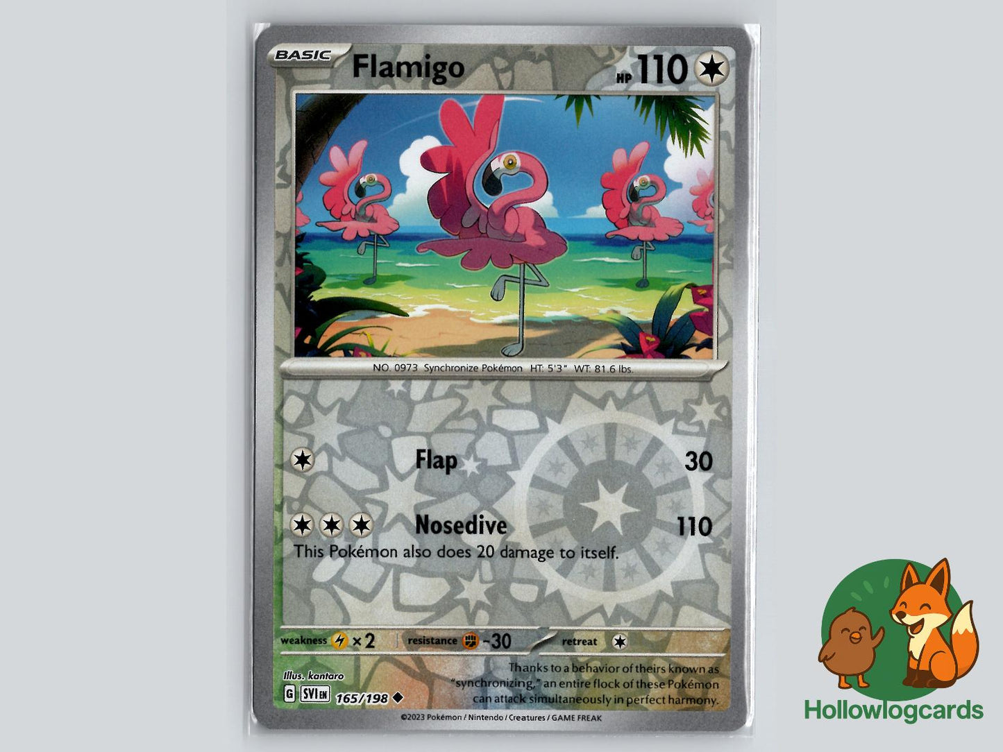 Flamigo (165/198) - Scarlet & Violet Pokémon Card