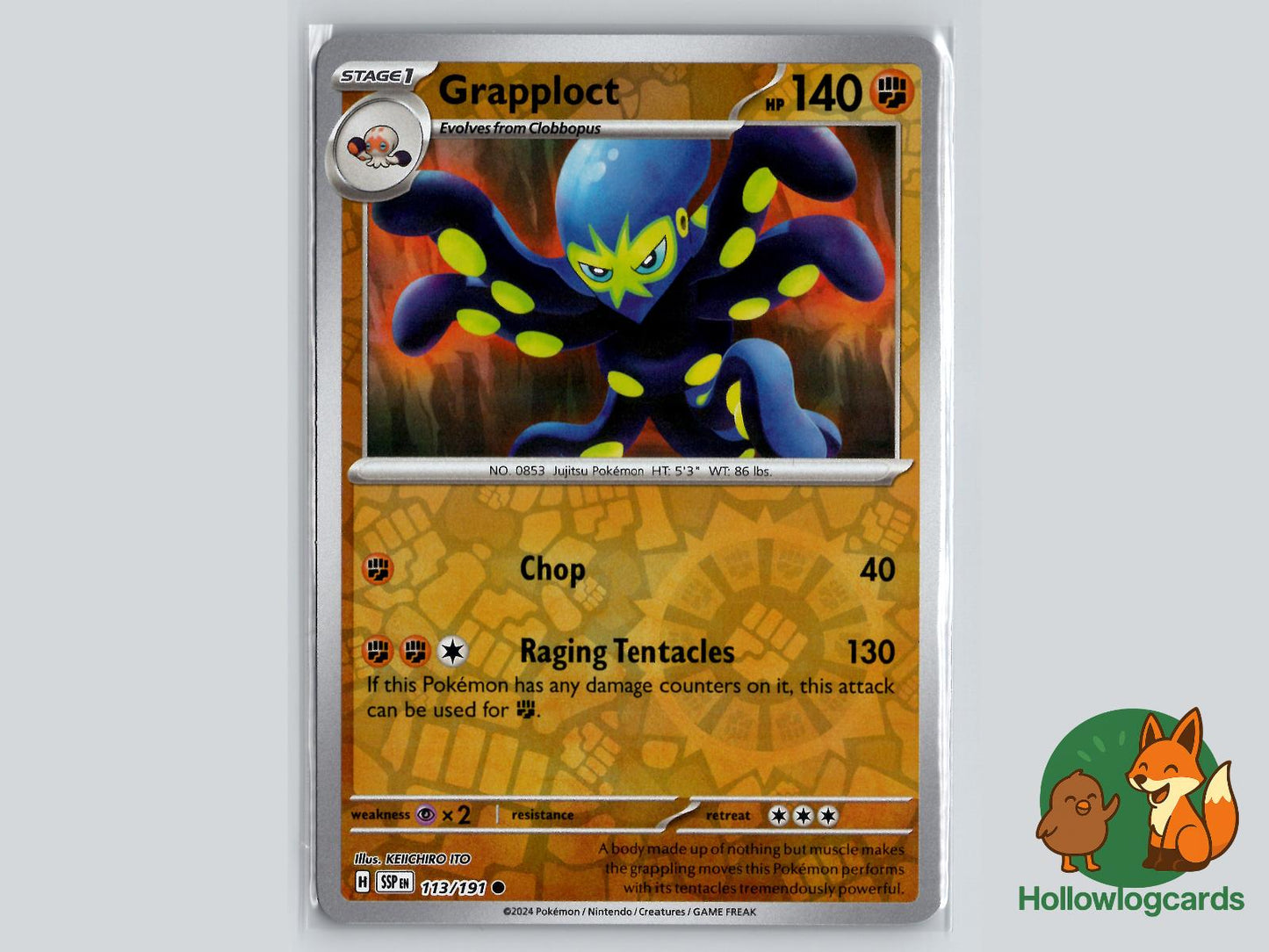 Grapploct (113/191) - Surging Sparks Pokémon Card