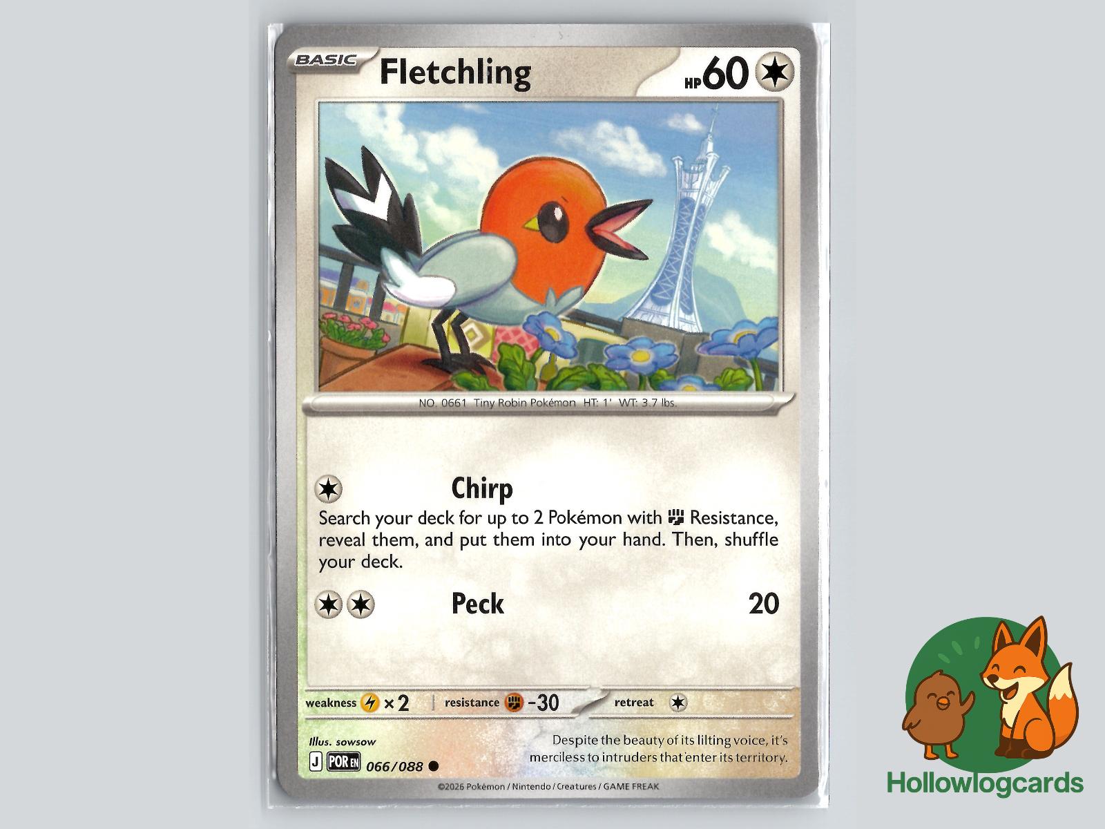 Fletchling (066/088) Pokémon Card