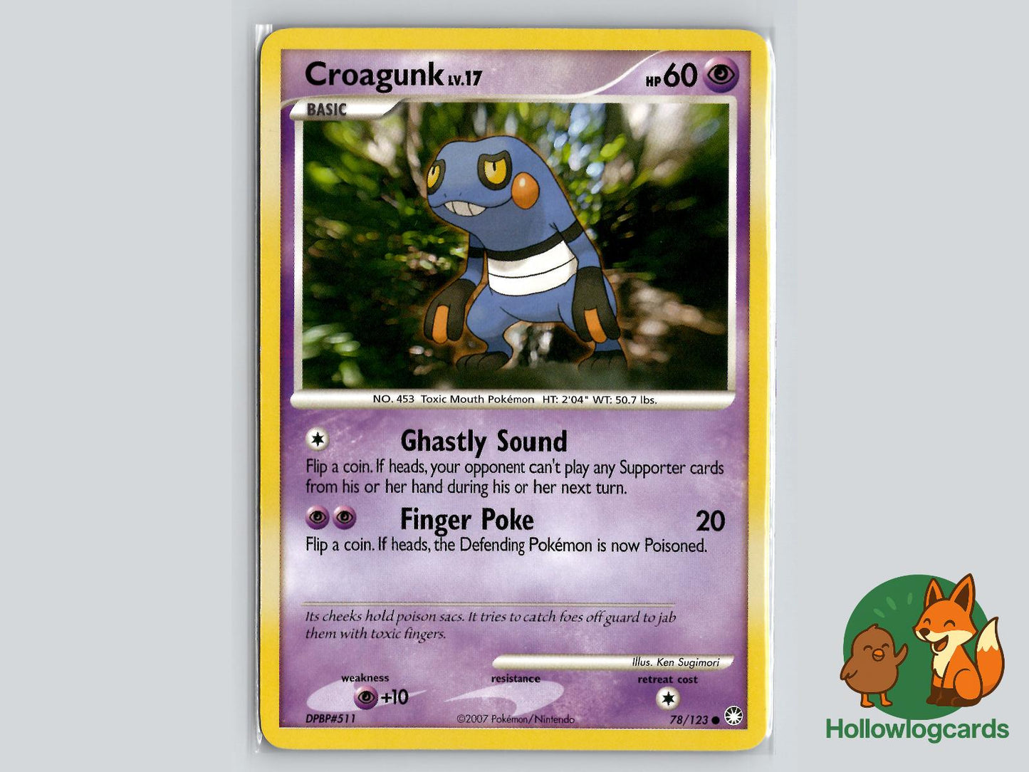 Croagunk (78/123) - Mysterious Treasures Pokémon Card
