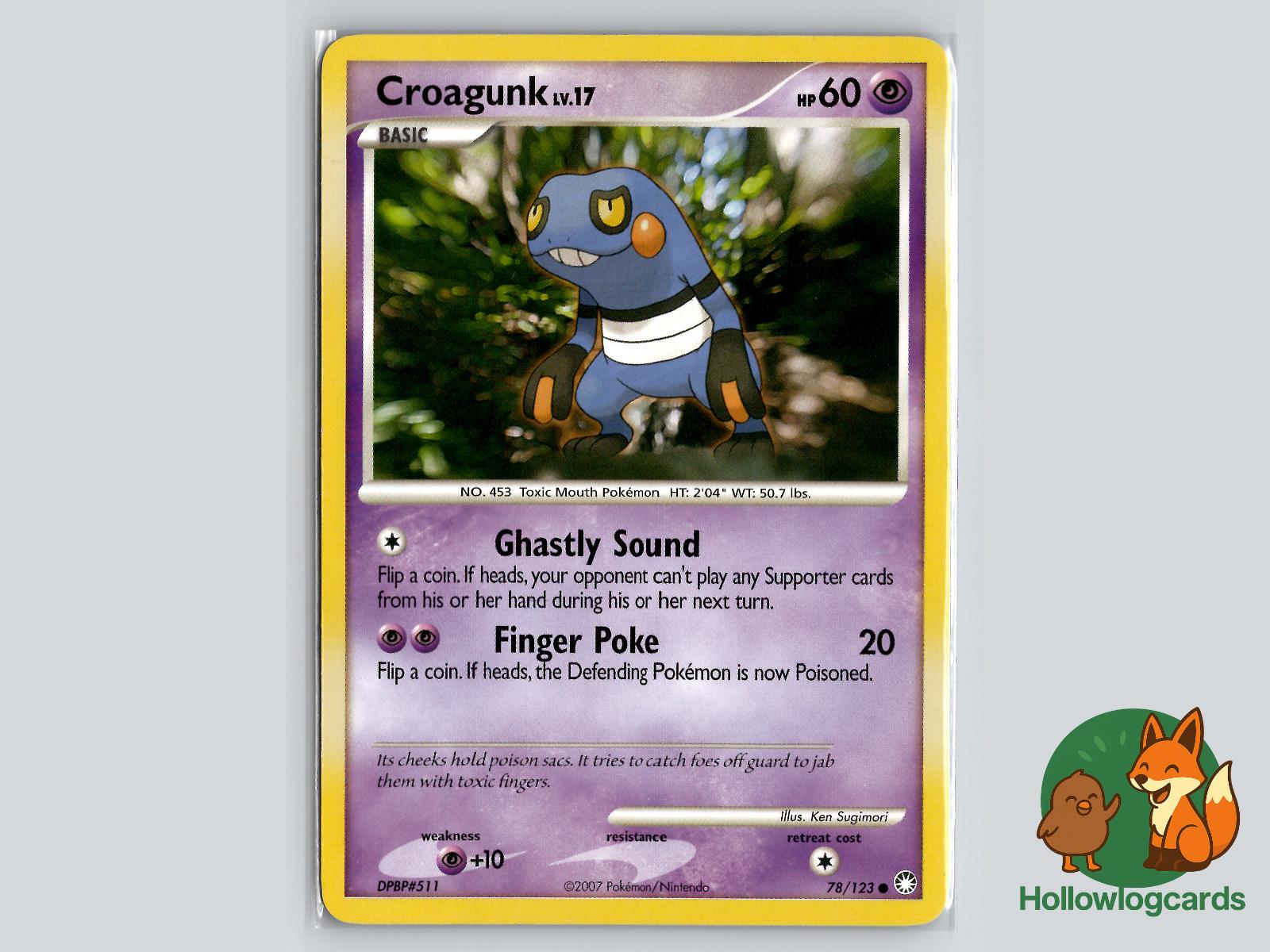 Croagunk (78/123) - Mysterious Treasures Pokémon Card