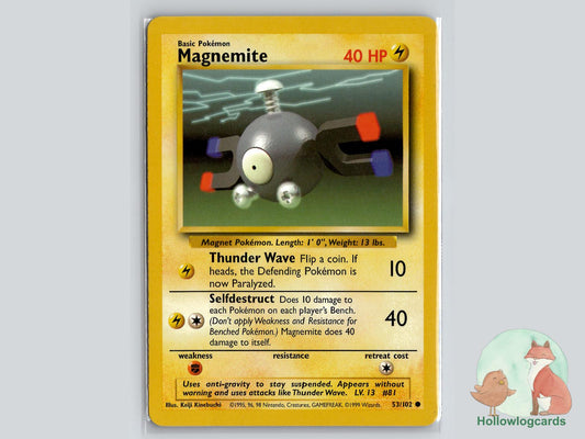 Magnemite (53/102) - Base Pokémon Card