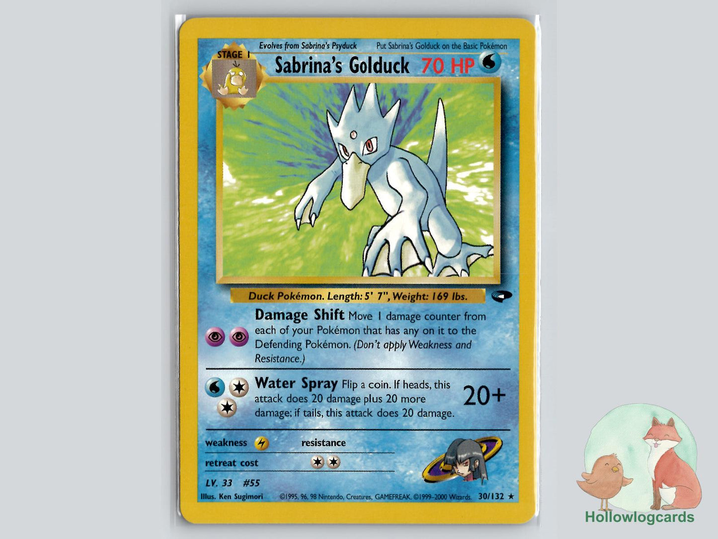 Sabrina's Golduck (30/132) - Gym Challenge Pokémon Card