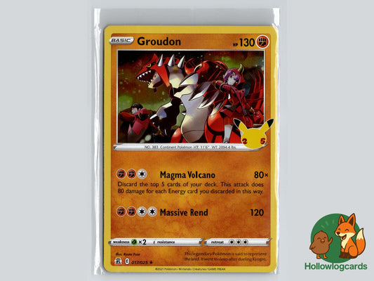 Groudon (017/025) - Celebrations Pokémon Card