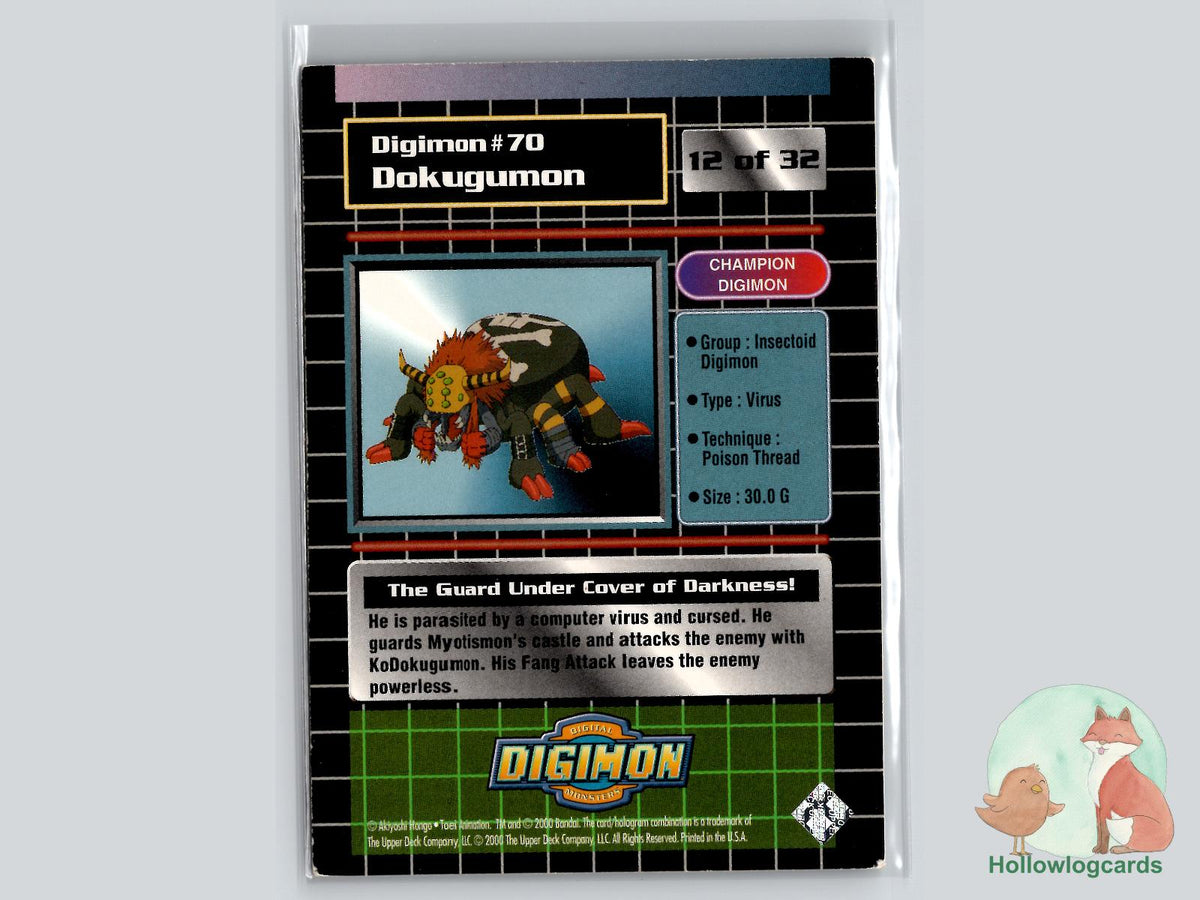 Dokugumon #70 (12/32) Holo - 2000 Upper Deck Digimon Series 2 - MP