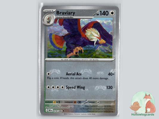 Braviary (078/086) - Black Bolt Pokémon Card