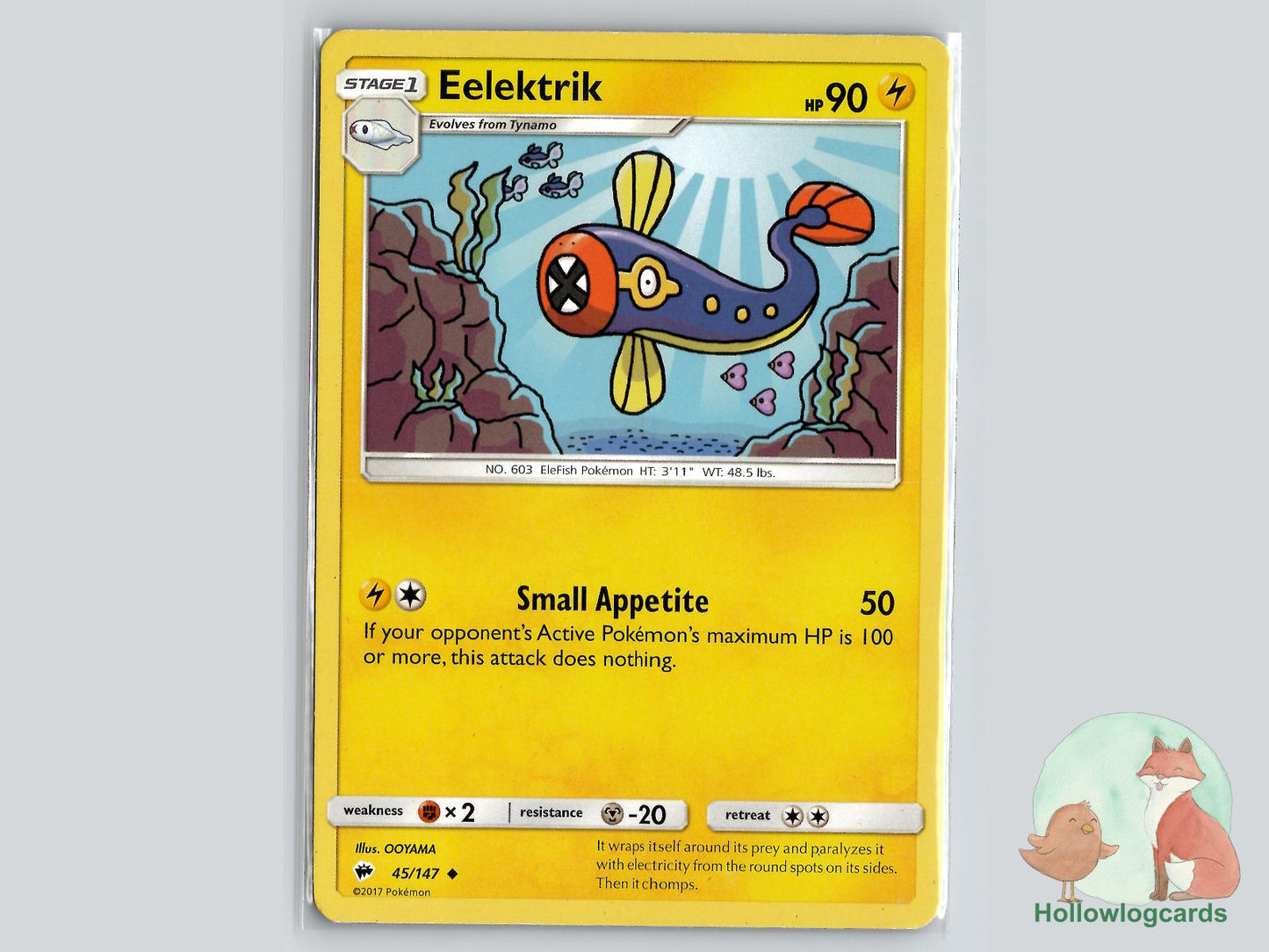 Eelektrik (45/147) - Burning Shadows Pokémon Card