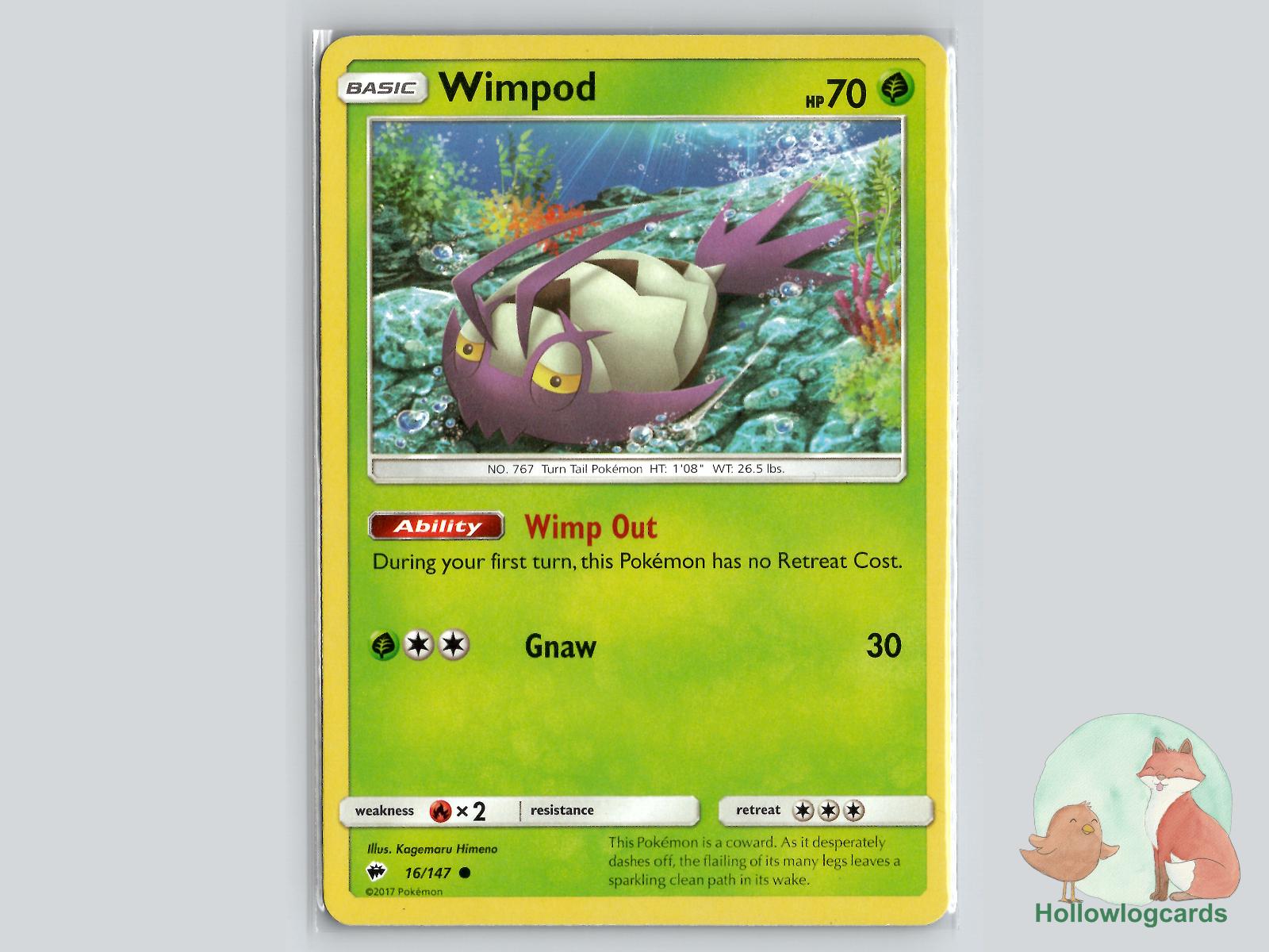 Wimpod (16/147) - Burning Shadows Pokémon Card