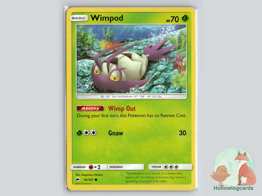 Wimpod (16/147) - Burning Shadows Pokémon Card