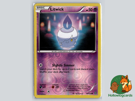Litwick (48/114) - Steam Siege Pokémon Card