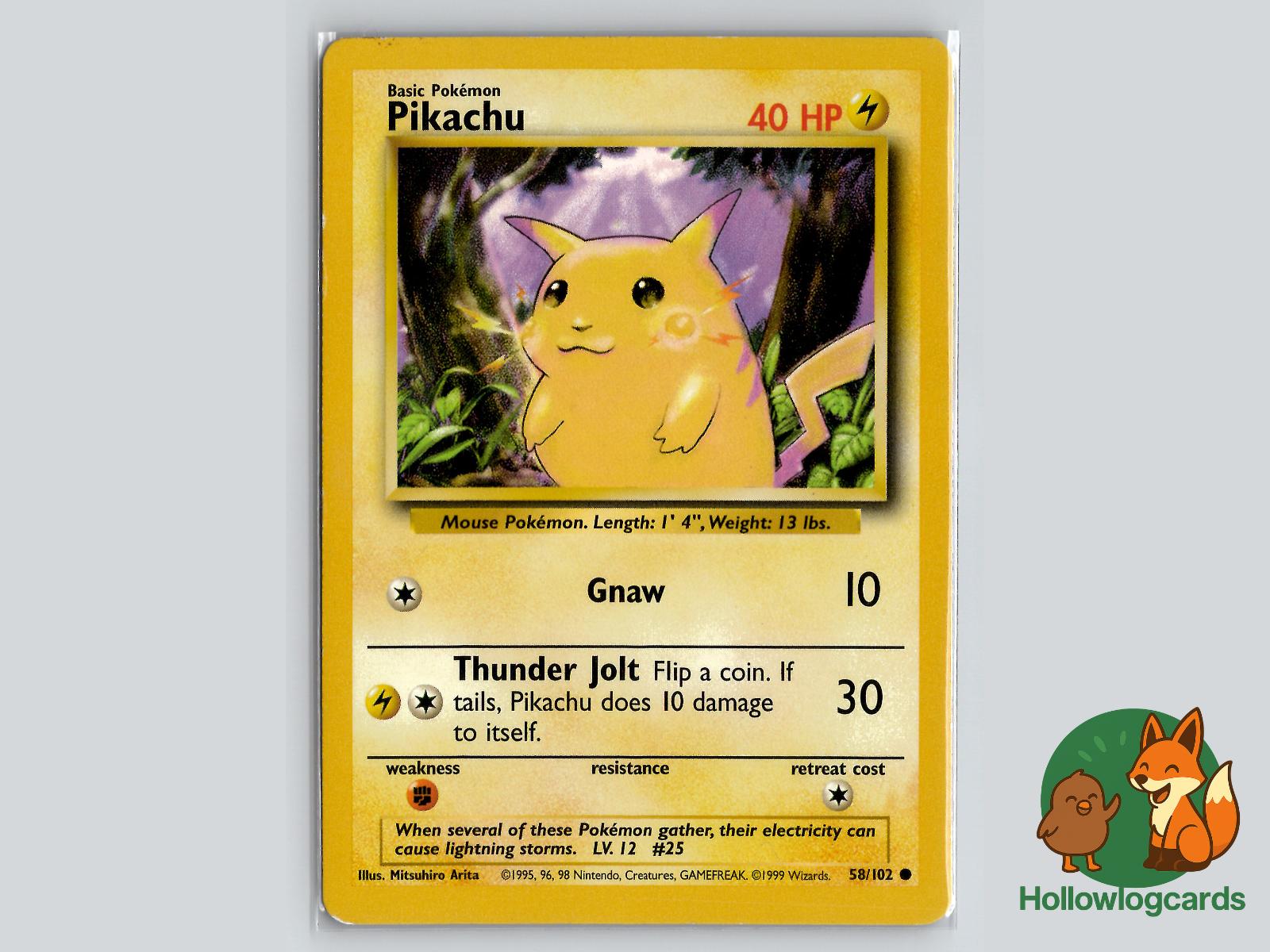 Pikachu (58/102) - Base Pokémon Card
