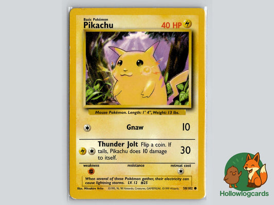 Pikachu (58/102) - Base Pokémon Card