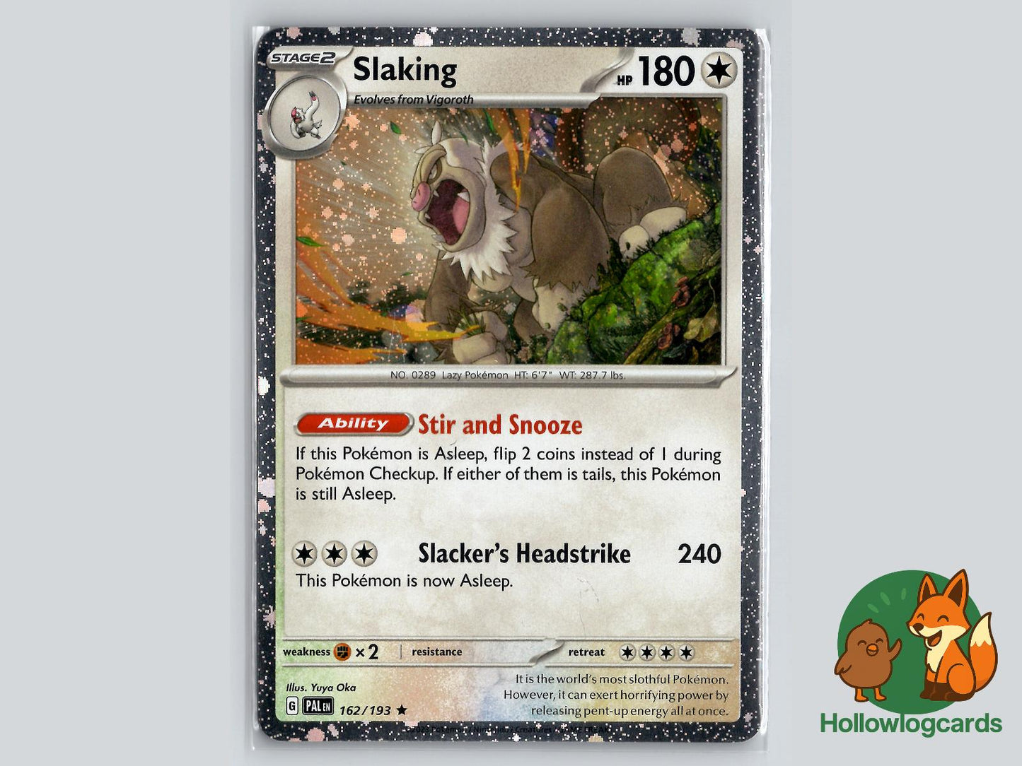 Slaking (162/193) - Paldea Evolved Pokémon Card