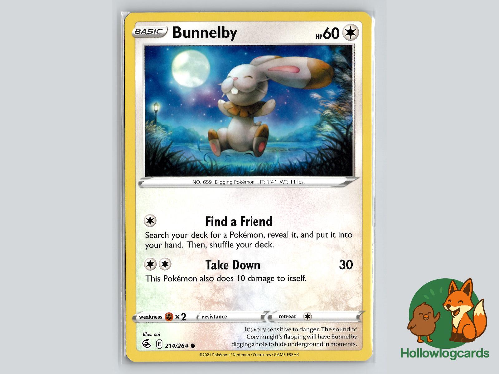 Bunnelby (214/264) - Fusion Strike Pokémon Card