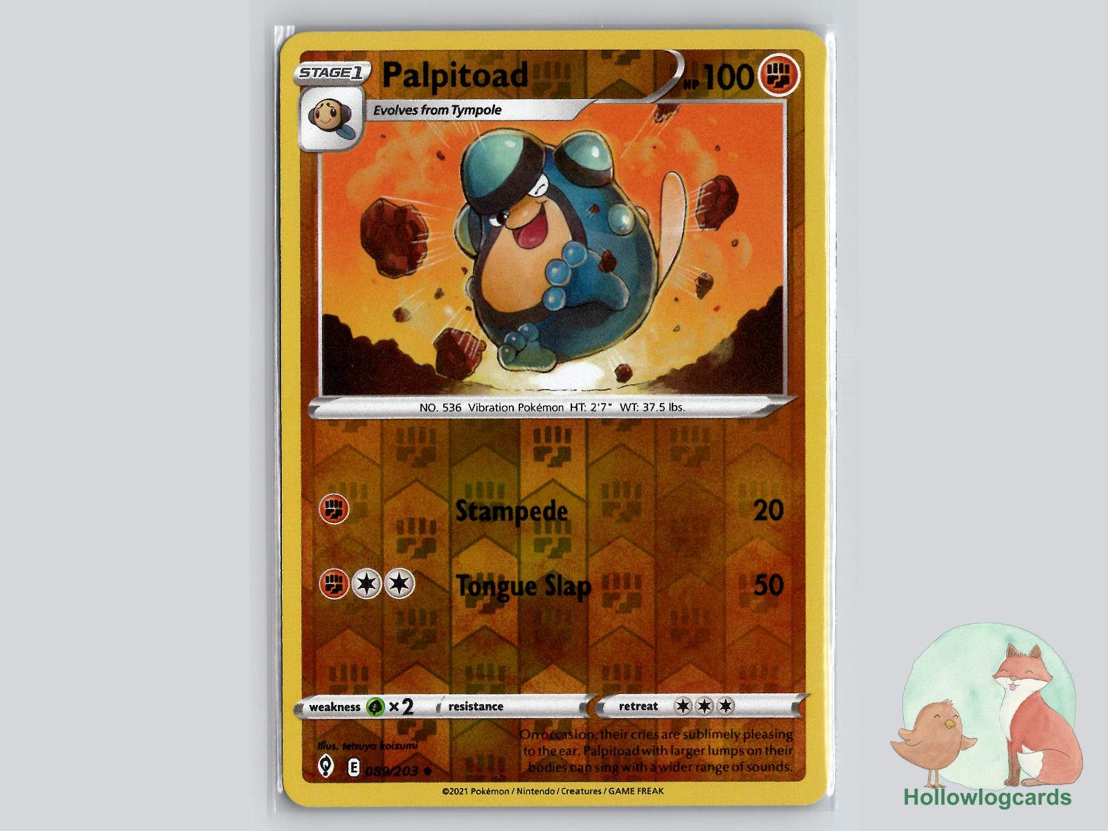 Palpitoad (089/203) - Evolving Skies Pokémon Card