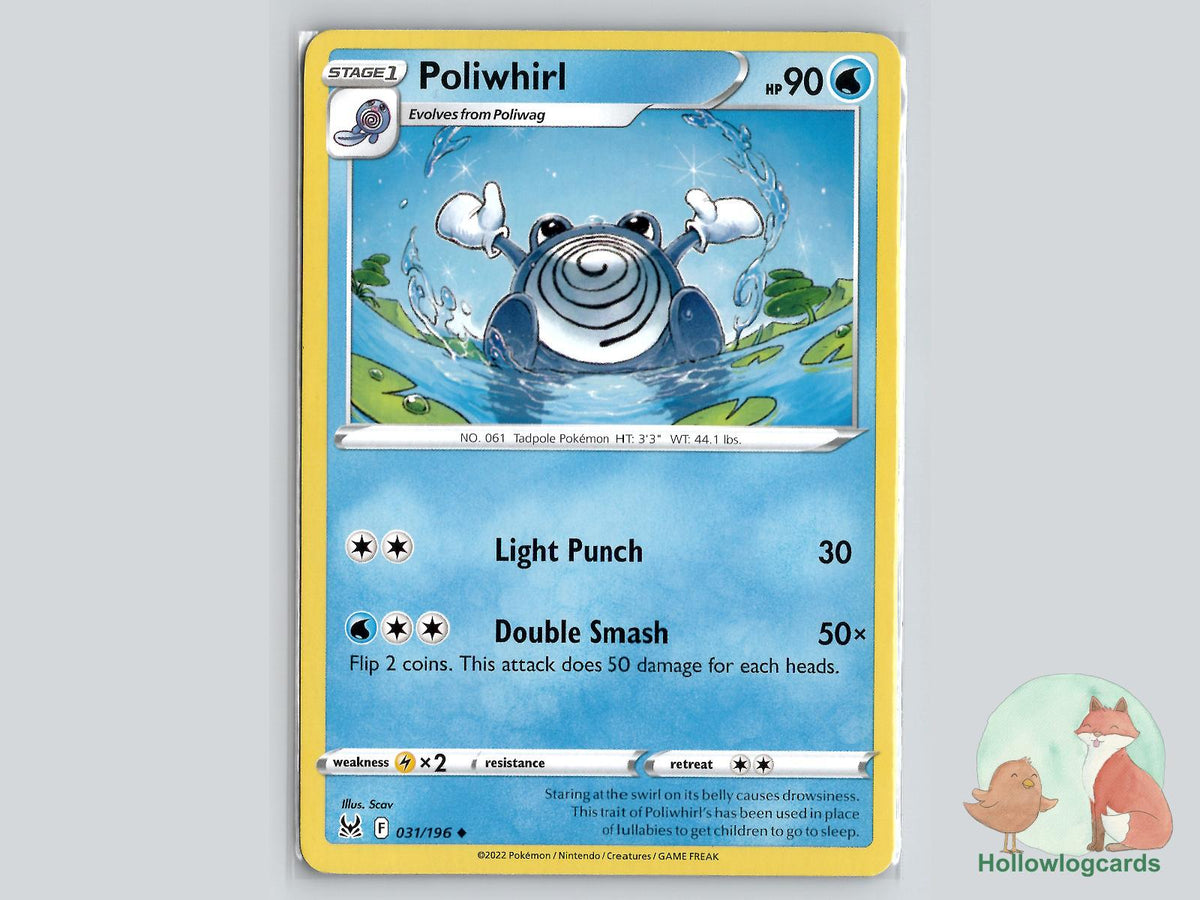 Poliwhirl (031/196) - Lost Origin Pokémon Card