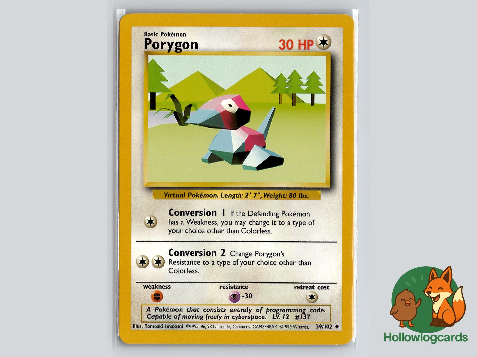 Porygon (39/102) - Base Pokémon Card