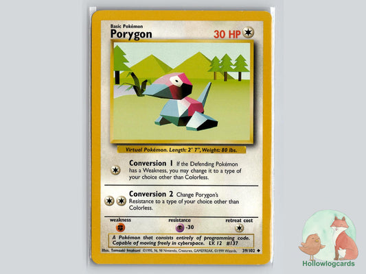 Porygon (39/102) - Base Pokémon Card