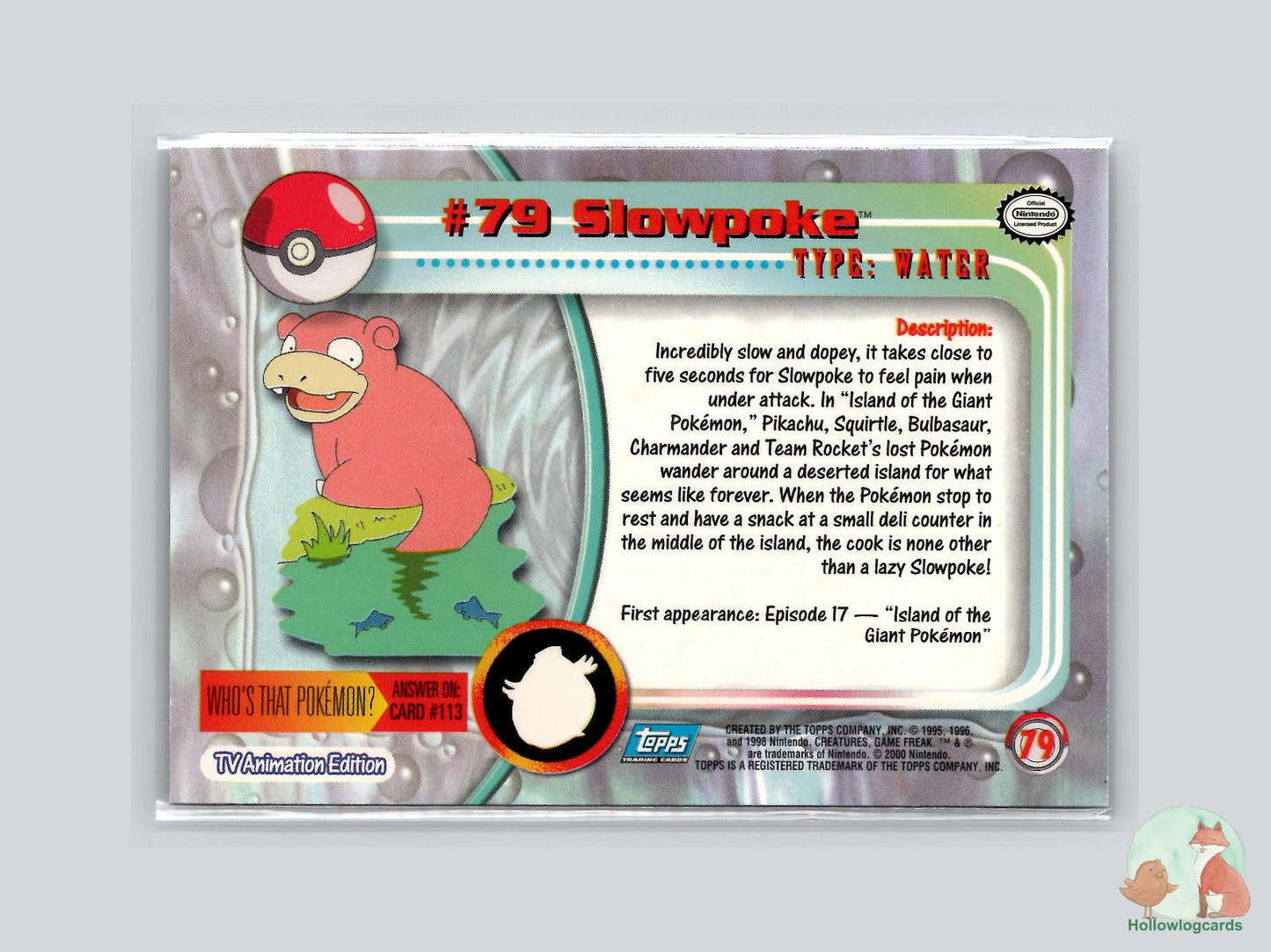 Slowpoke (#79) - Topps Trading Cards Series 2
