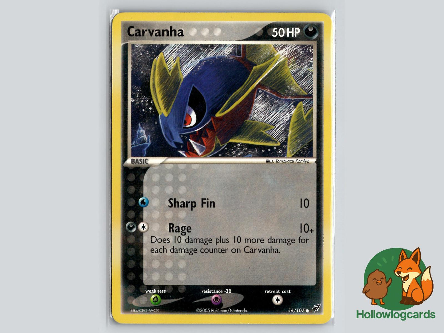 Carvanha (56/107) - Deoxys Pokémon Card