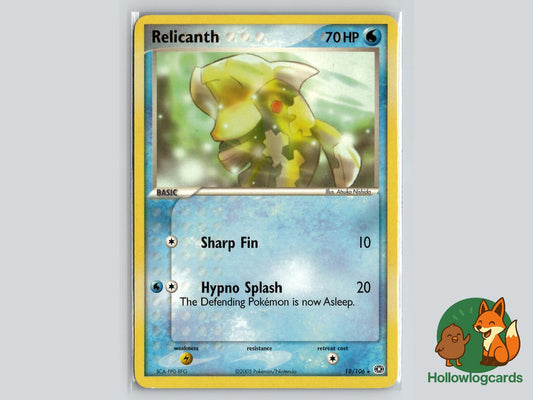 Relicanth (18/106) - Emerald Pokémon Card