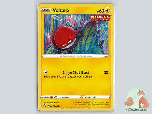 Voltorb (087/264) - Fusion Strike Pokémon Card