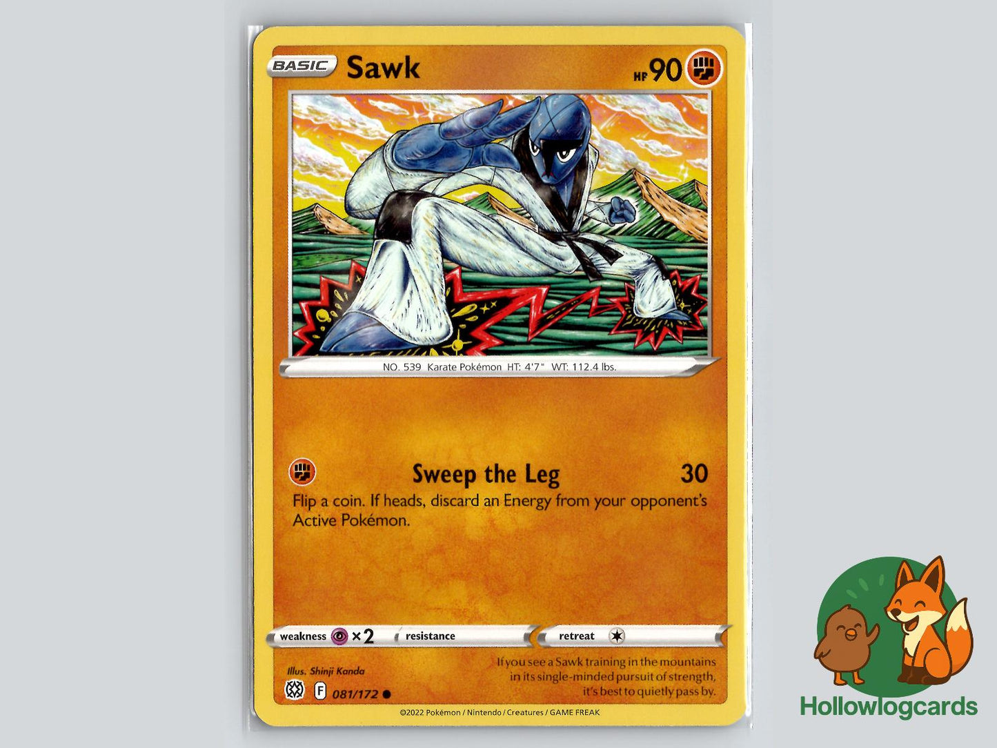 Sawk (081/172) - Brilliant Stars Pokémon Card