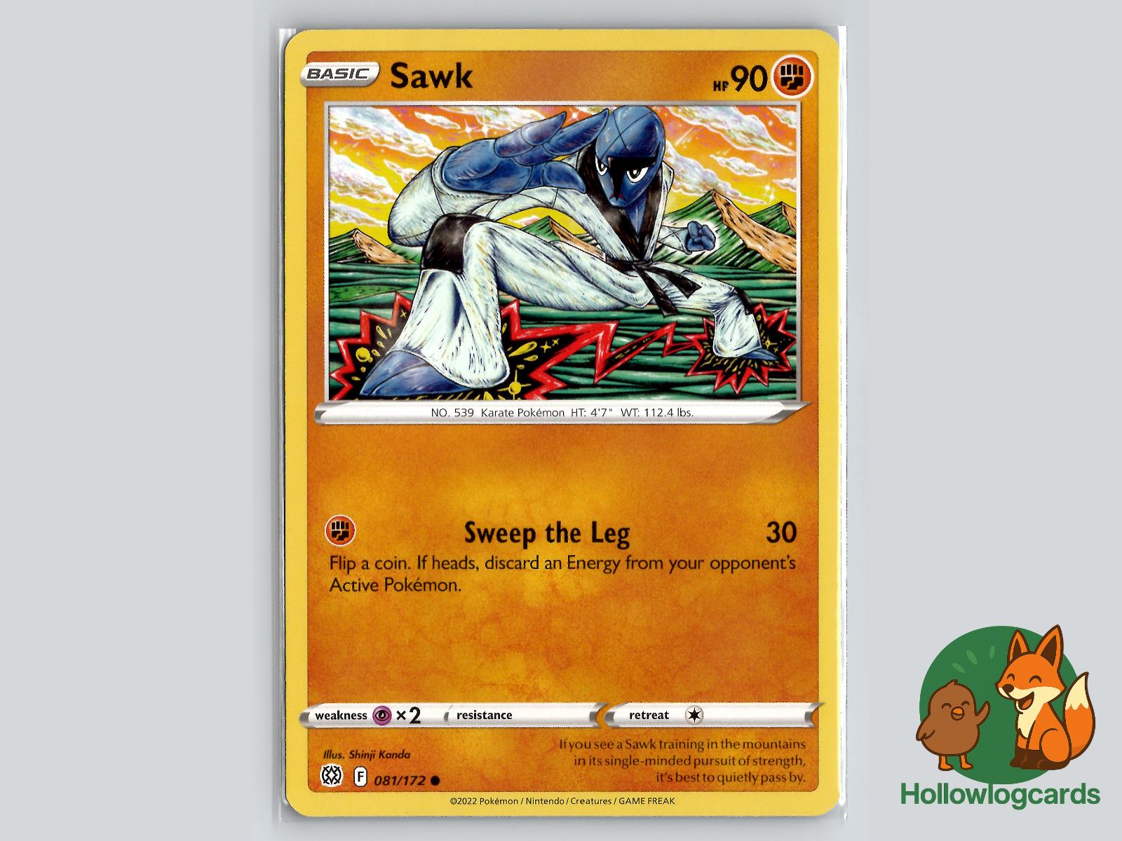Sawk (081/172) - Brilliant Stars Pokémon Card