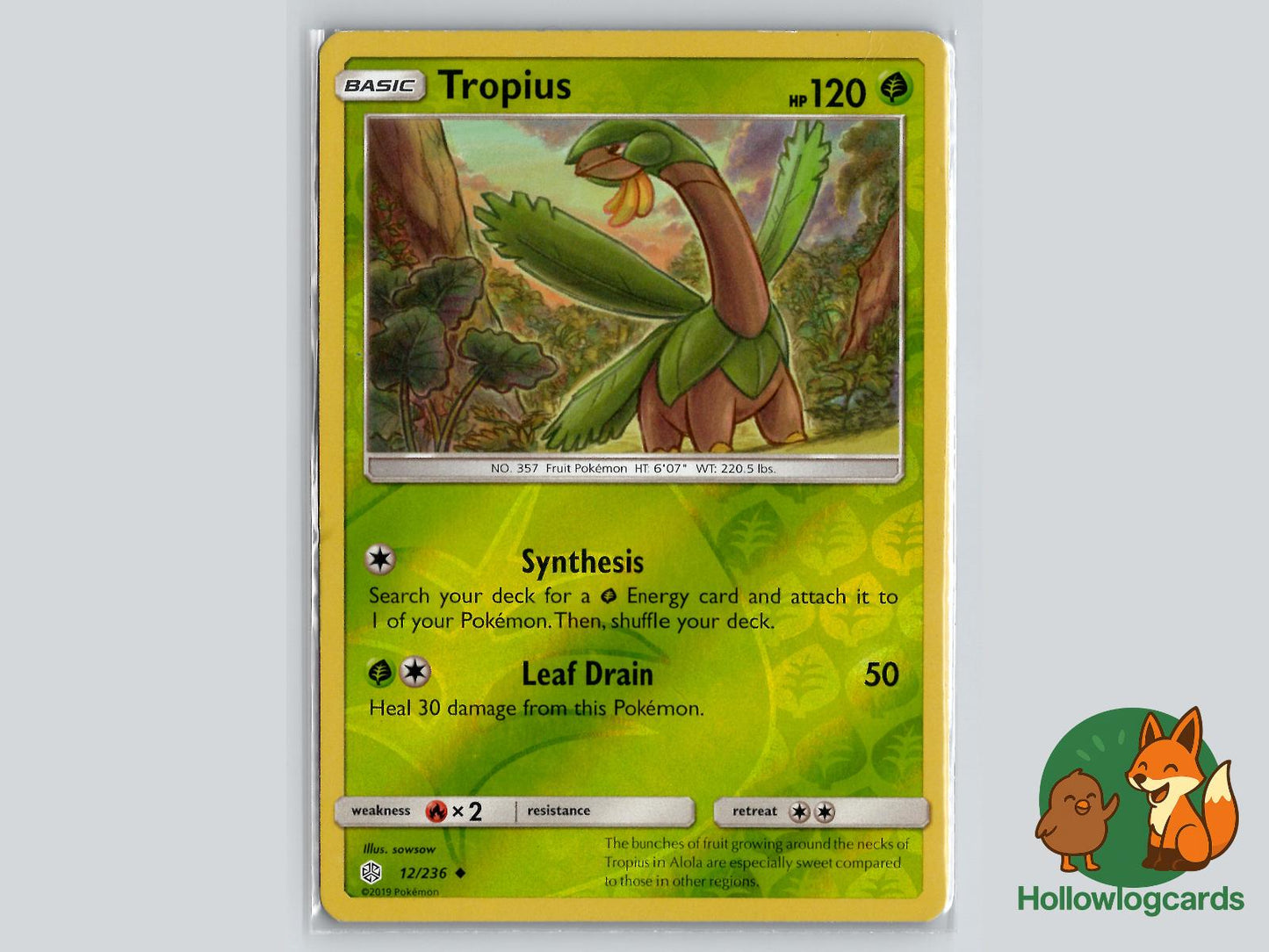 Tropius (12/236) - Cosmic Eclipse Pokémon Card