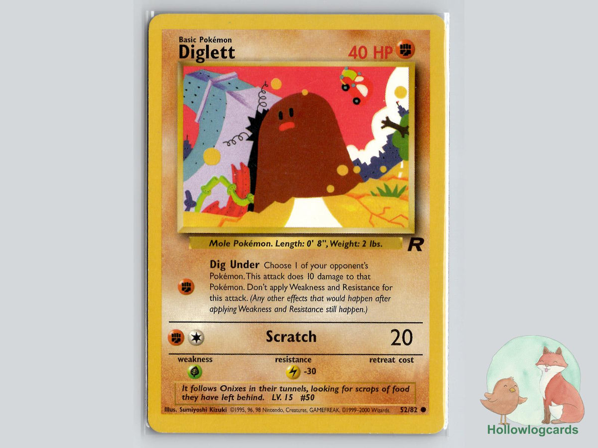 Diglett (52/82) - Team Rocket Pokémon Card