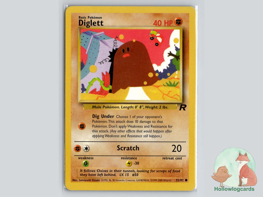 Diglett (52/82) - Team Rocket Pokémon Card