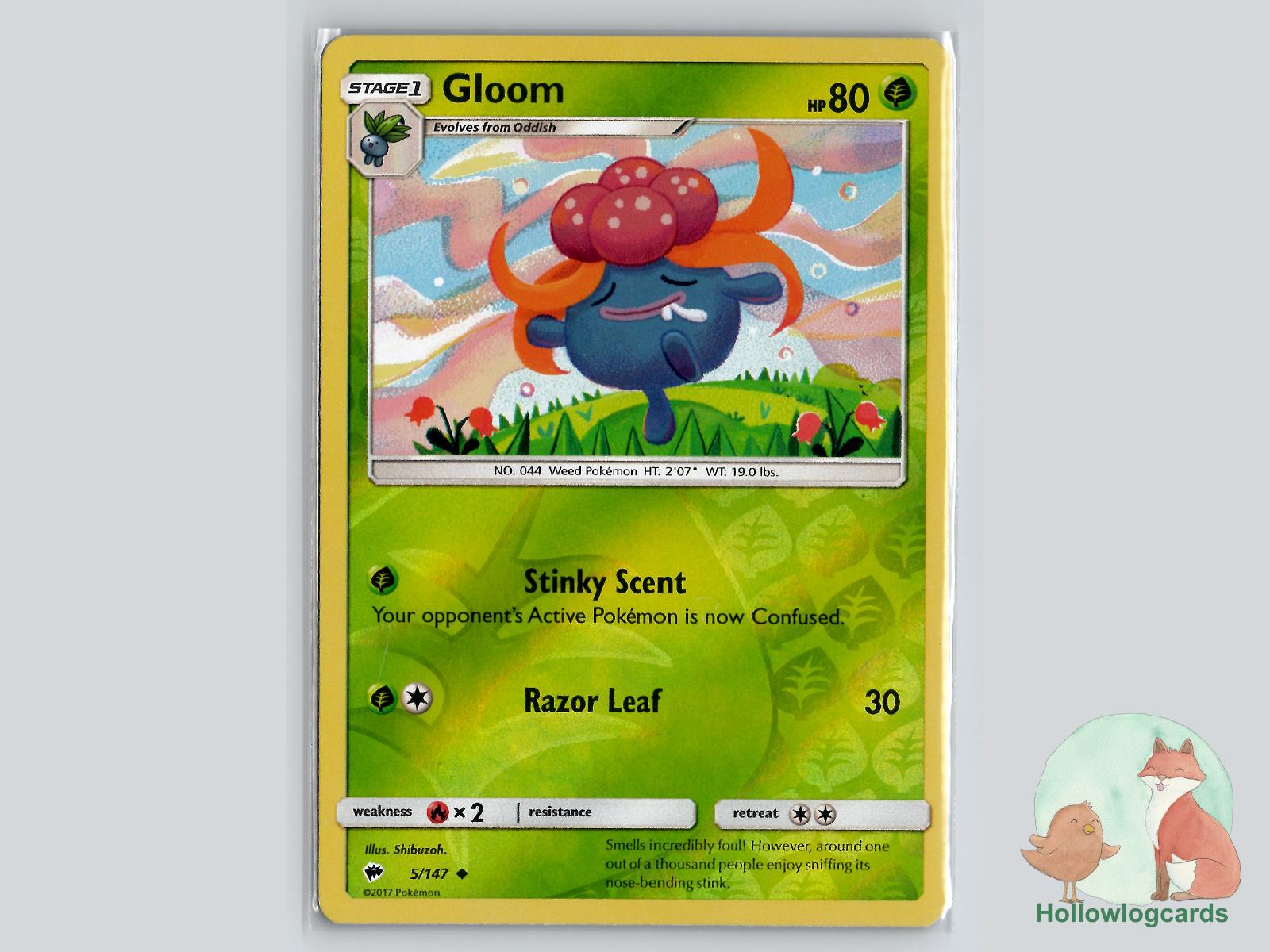 Gloom (5/147) - Burning Shadows Pokémon Card