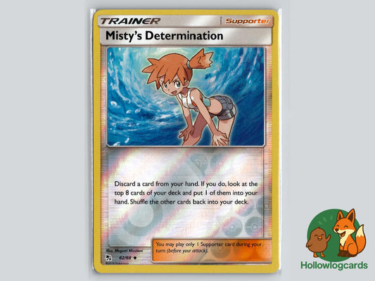Misty's Determination (62/68) - Hidden Fates Pokémon Card