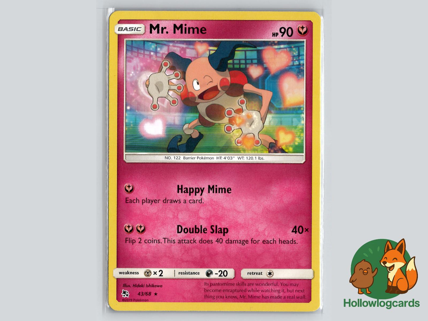 Mr. Mime (43/68) - Hidden Fates Pokémon Card