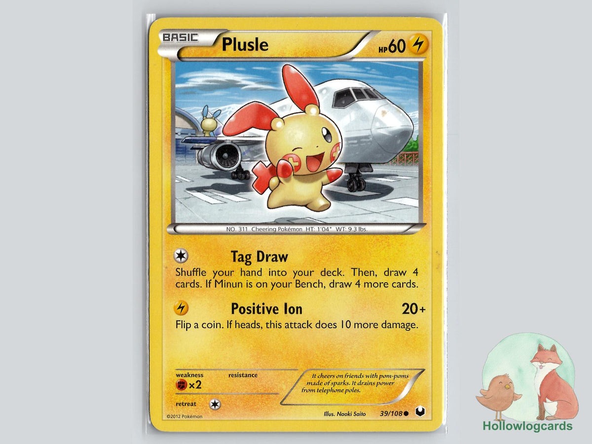 Plusle (39/108) - Dark Explorers Pokémon Card