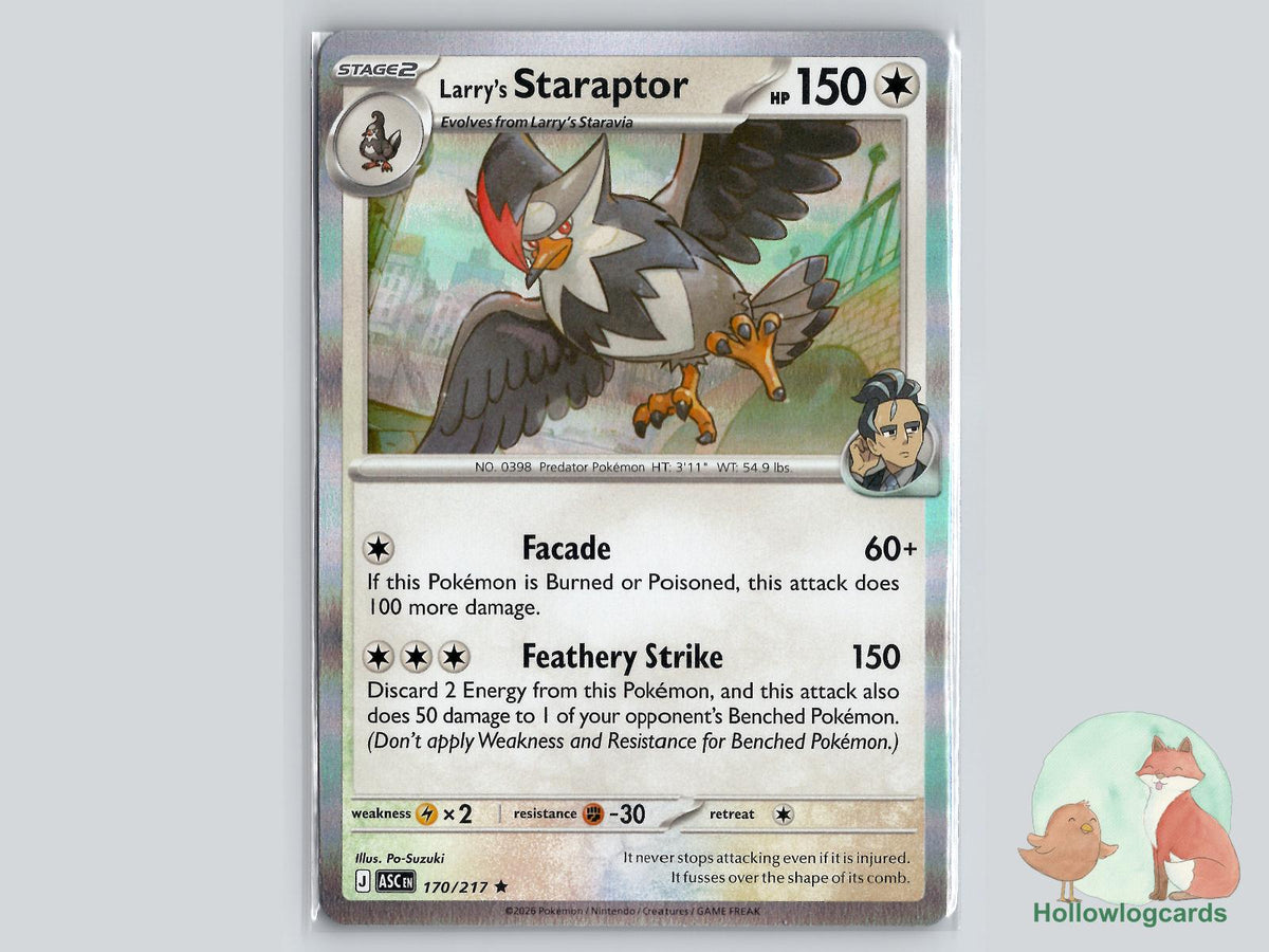 Larry's Staraptor (170/217) Pokémon Card