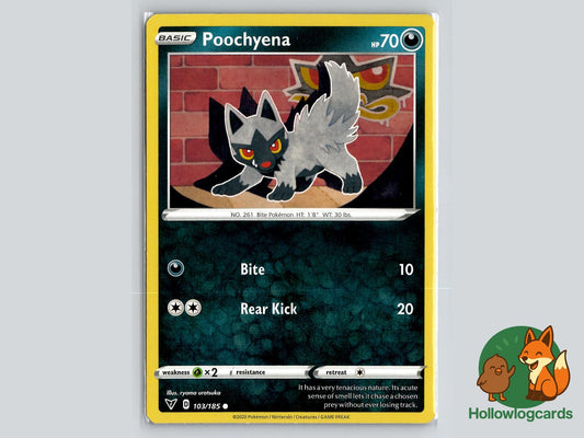 Poochyena (103/185) - Vivid Voltage | Pokmon Card NZ Hollowlogcards Poochyena (103/185) - Vivid Voltage | Pokmon Card NZ Hollowlogcards