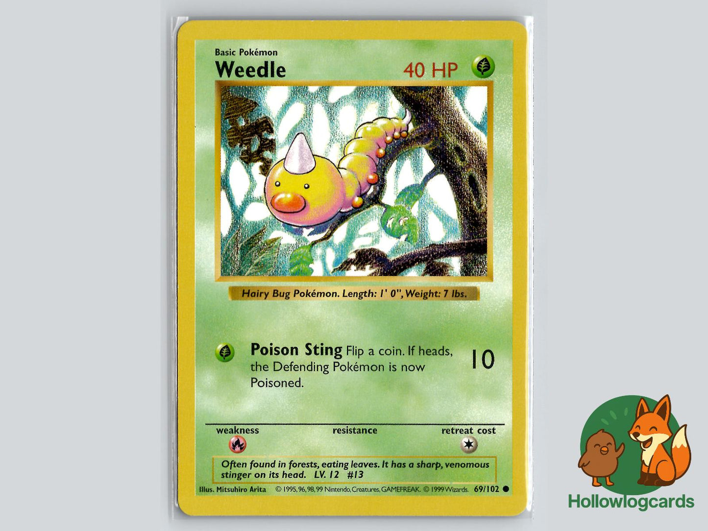 Weedle (69/102) - Base Pokémon Card