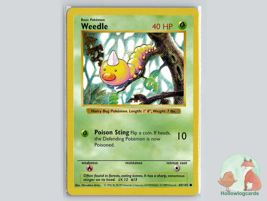 Weedle (69/102) - Base Pokémon Card
