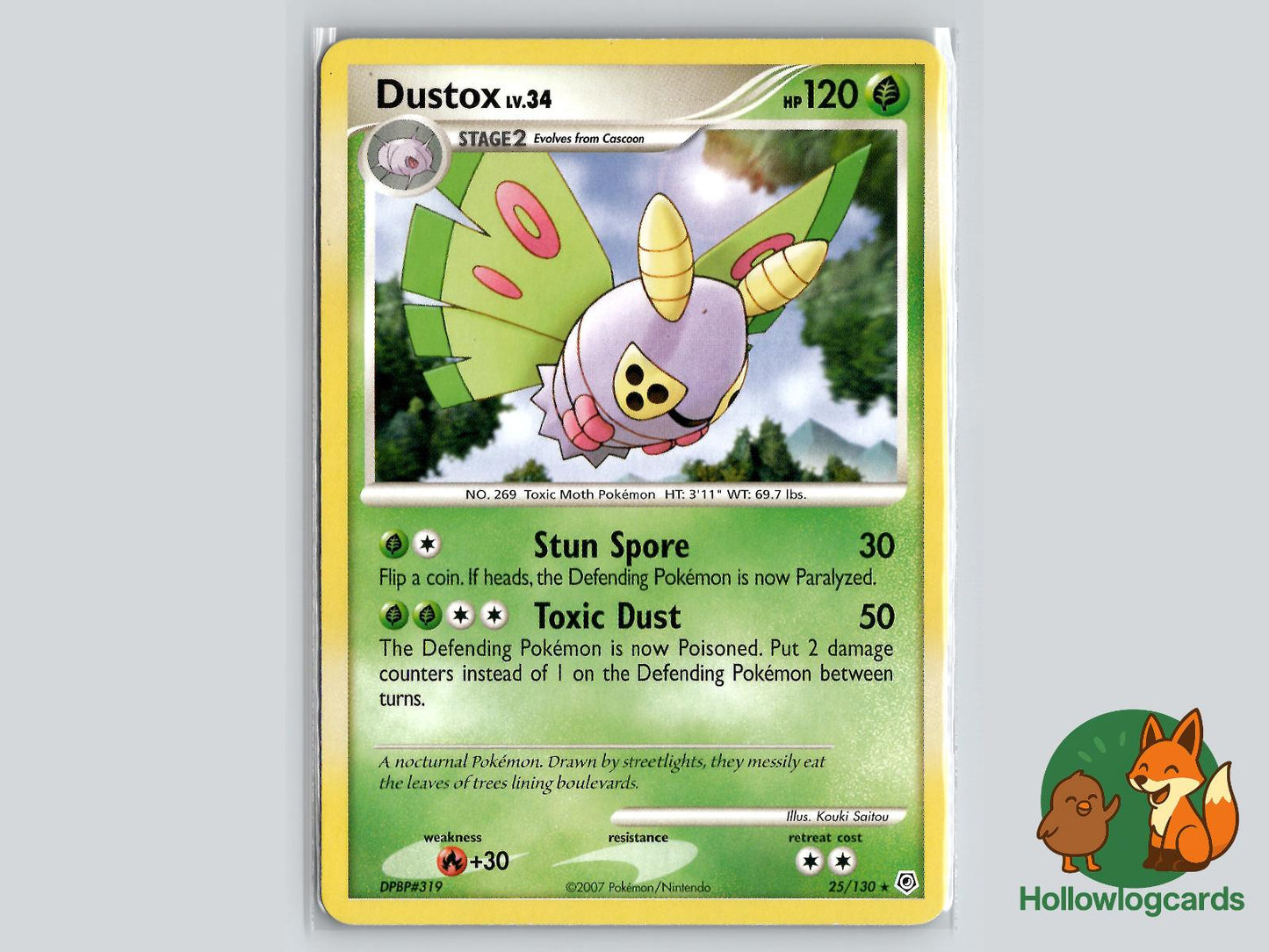 Dustox (25/130) - Diamond & Pearl Pokémon Card