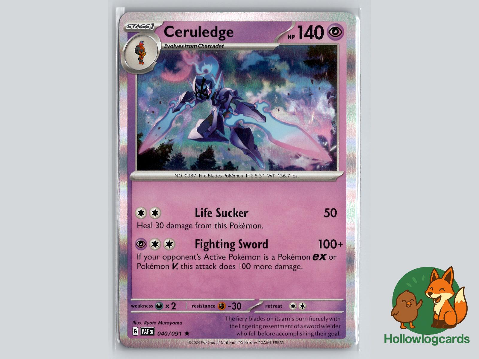 Ceruledge (040/091) - Paldean Fates Pokémon Card