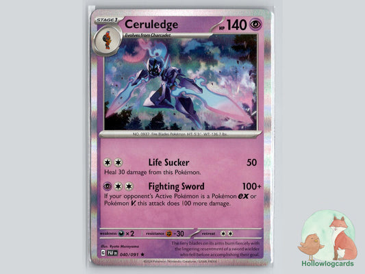 Ceruledge (040/091) - Paldean Fates Pokémon Card