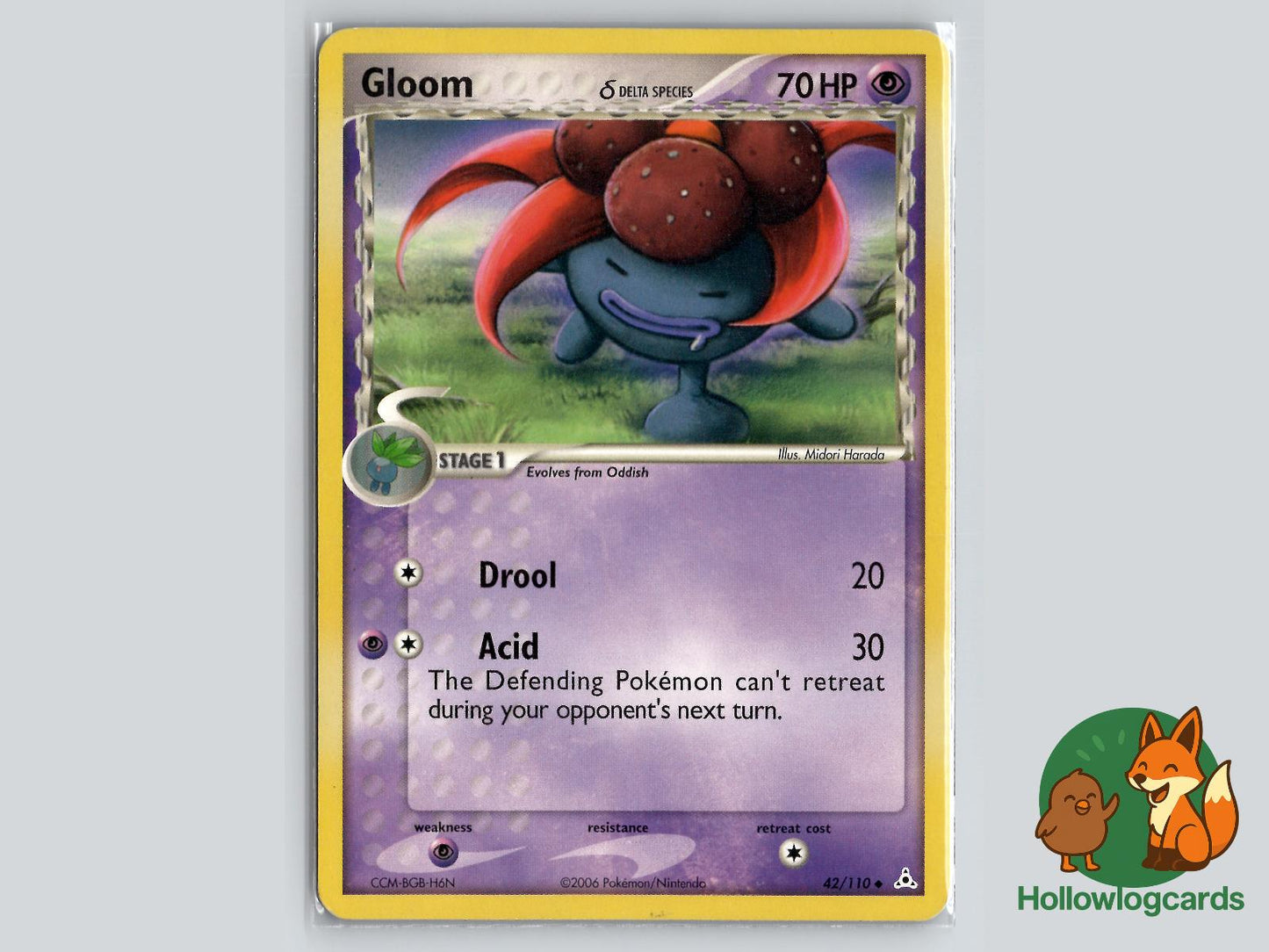 Gloom (42/110) - Holon Phantoms Pokémon Card