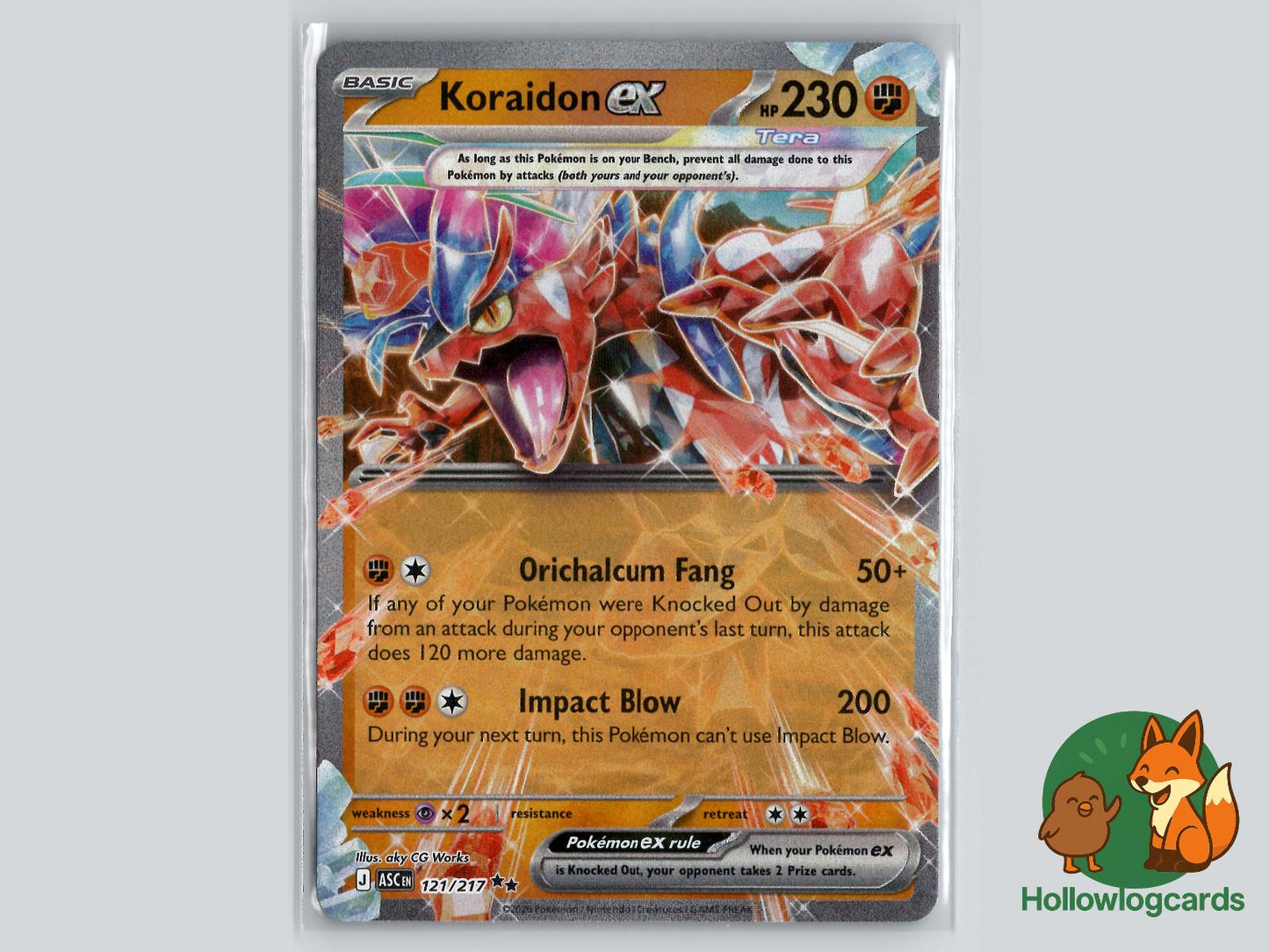 Koraidon ex (121/217) Pokémon Card