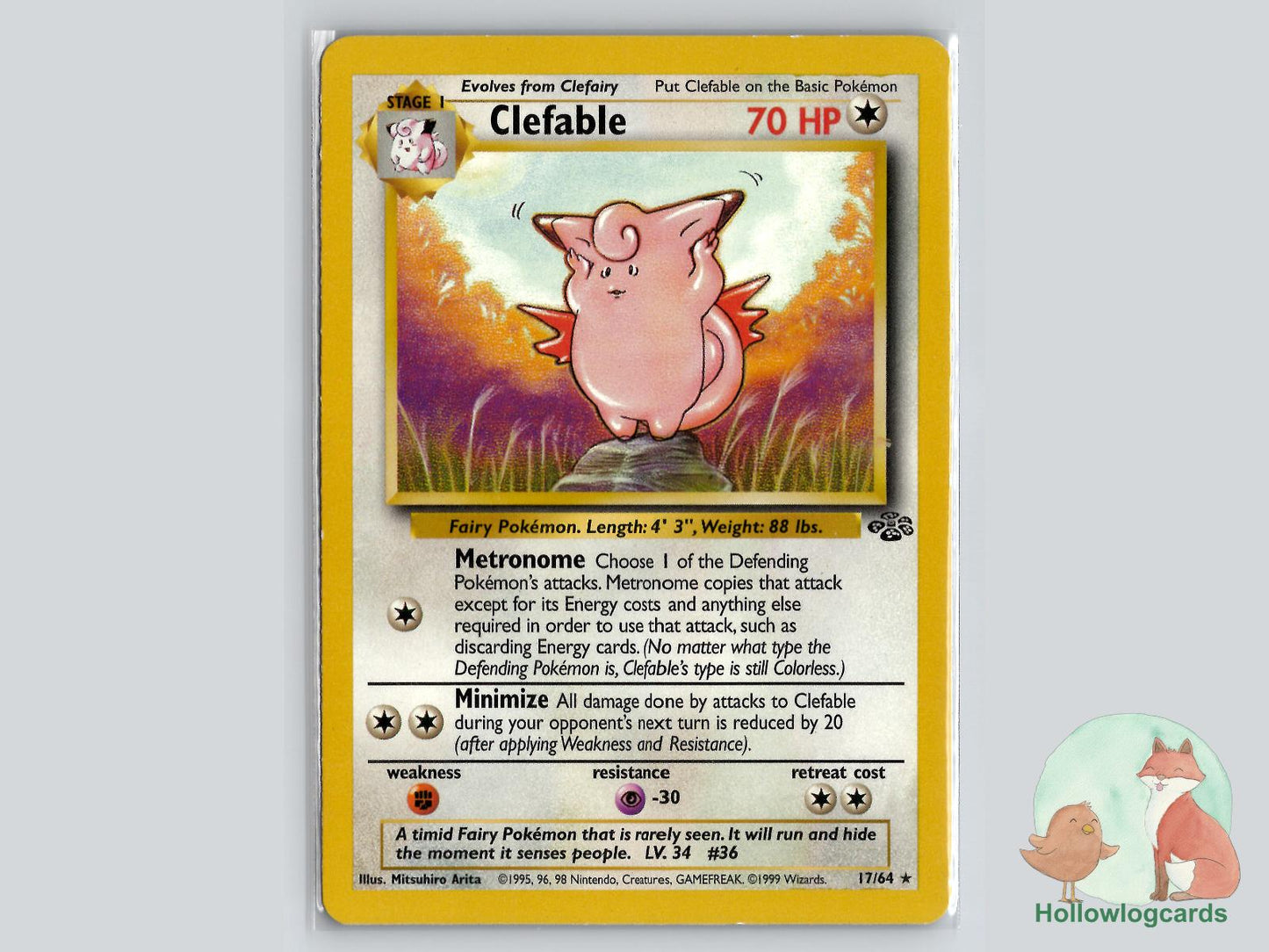 Clefable (17/64) - Jungle Pokémon Card