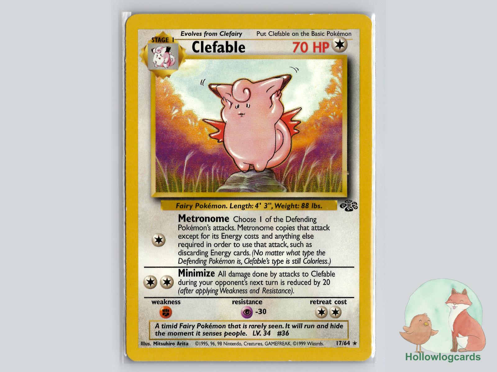 Clefable (17/64) - Jungle Pokémon Card