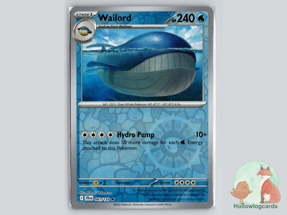 Wailord (041/159) - Journey Together Pokémon Card
