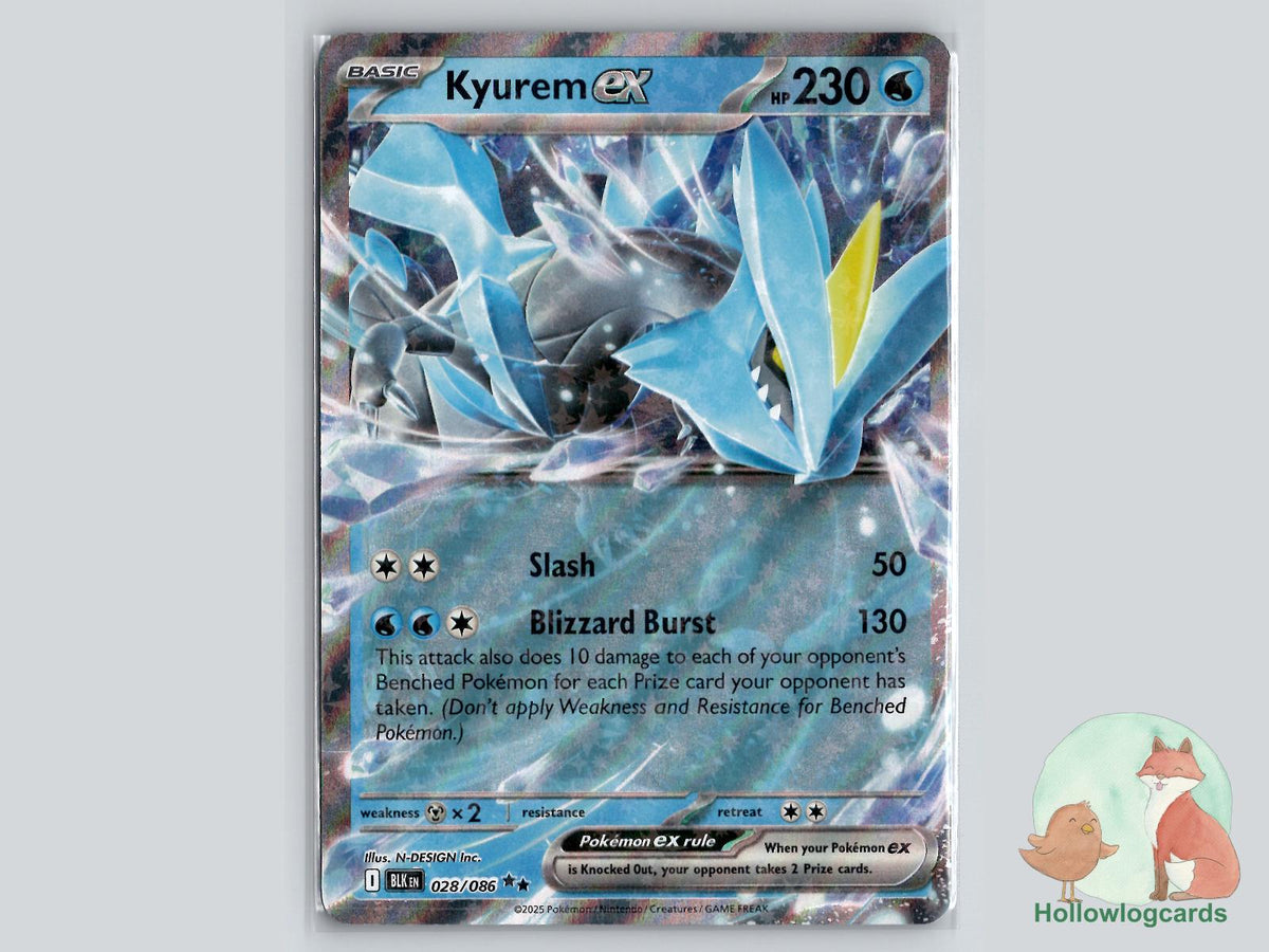 Kyurem ex (028/086) - Black Bolt Pokémon Card