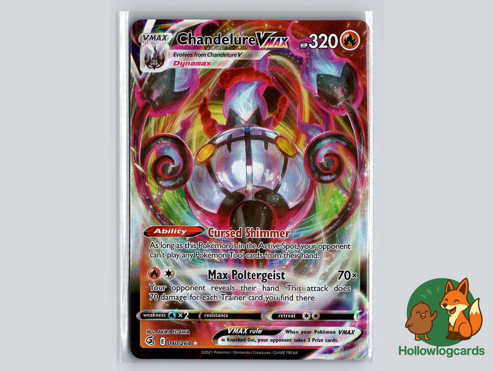 Chandelure VMAX (040/264) - Fusion Strike Pokémon Card
