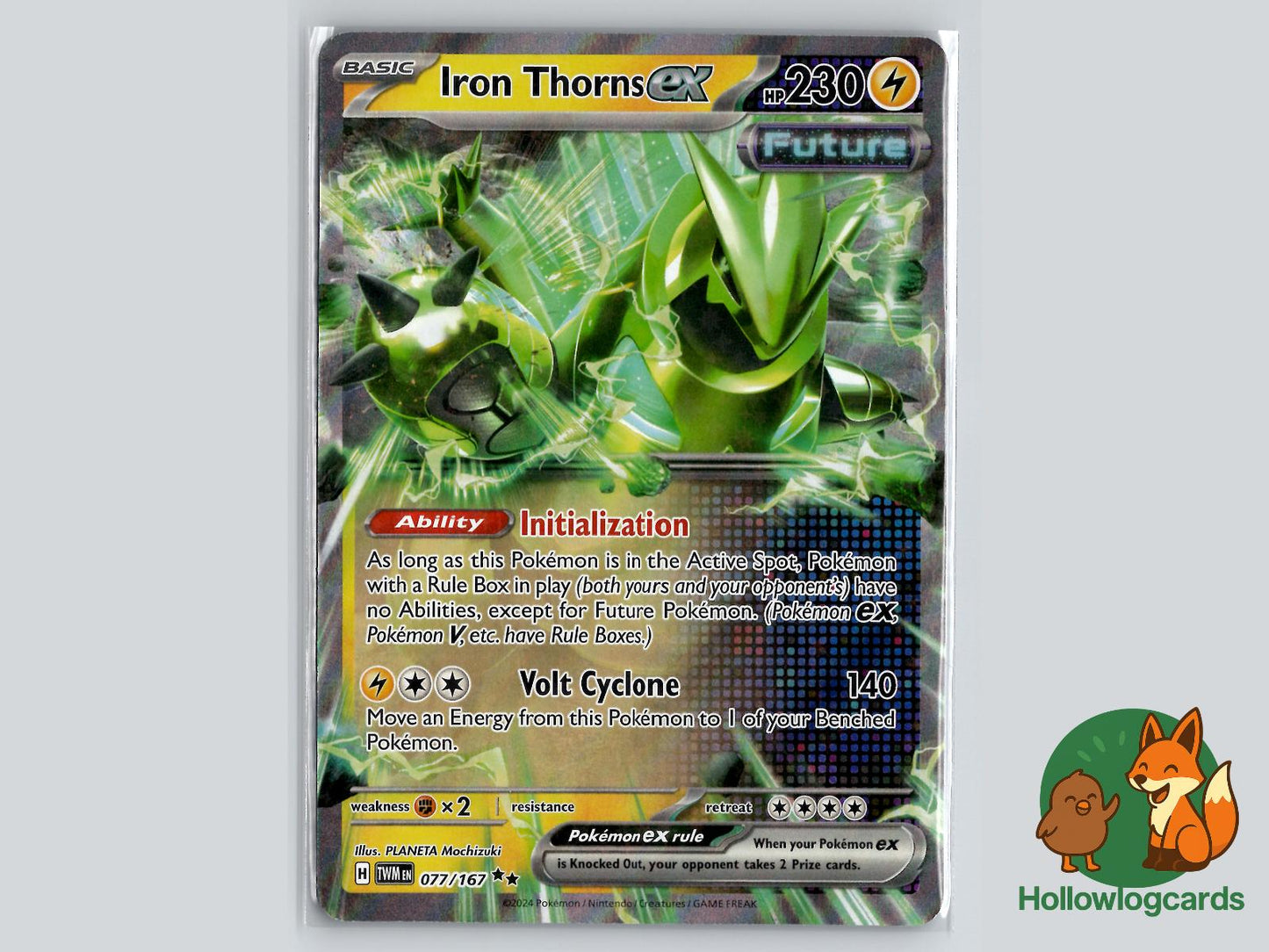 Iron Thorns ex (077/167) - Twilight Masquerade Pokémon Card